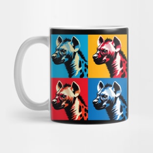 Hyena Harmony: A Pop Art Spectacle Mug